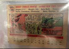 Load image into Gallery viewer, 1956 Topps #135 Mickey Mantle
