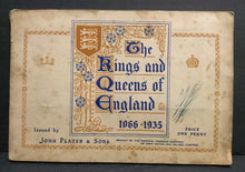 Load image into Gallery viewer, 1935 Player Kings &amp; Queens of England Set of 50 Cards in Factory Album

