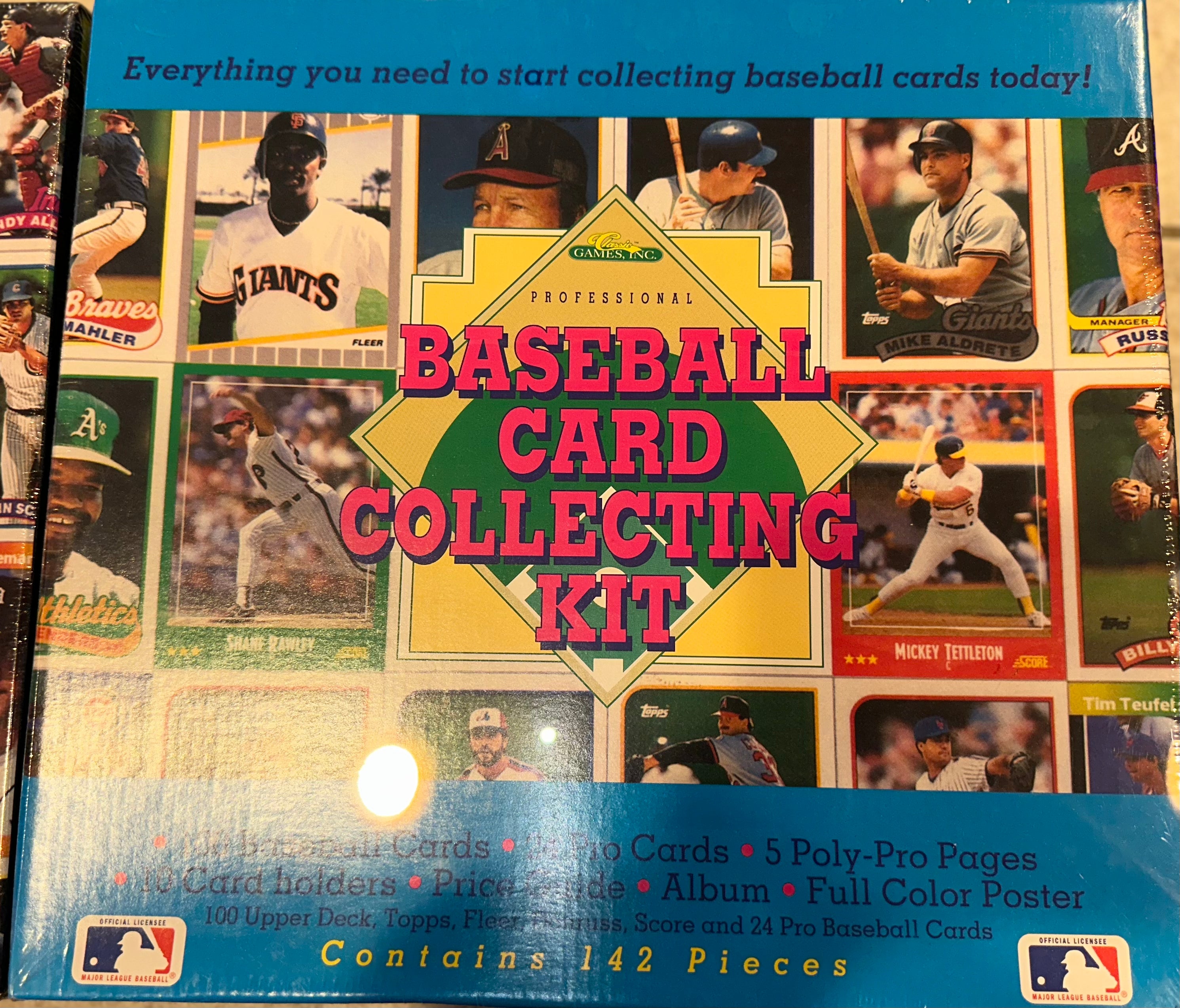 Baseball Card Collecting Kit Wax Pack Kid