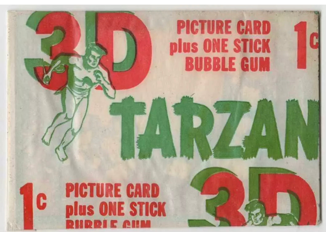 1953 Topps Tarzan 3D Unopened 1 Cent Wax Pack