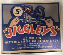 Load image into Gallery viewer, 1950 Jiggleys 120 CT. Western &amp; Circus Card Unopened Packs Very Scarce
