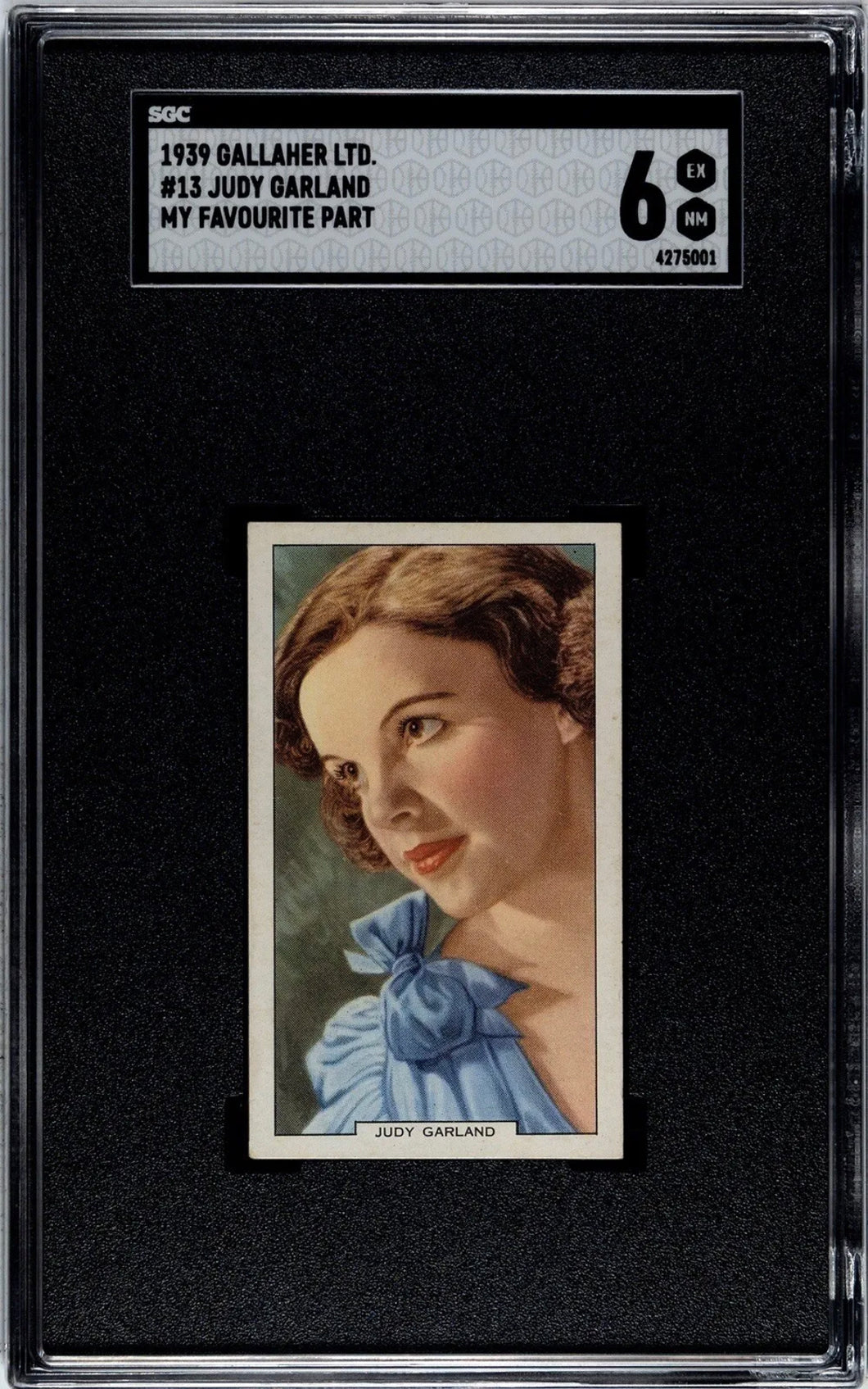 1939 Gallaher JUDY GARLAND My Favourite Part Card #13 SGC 6