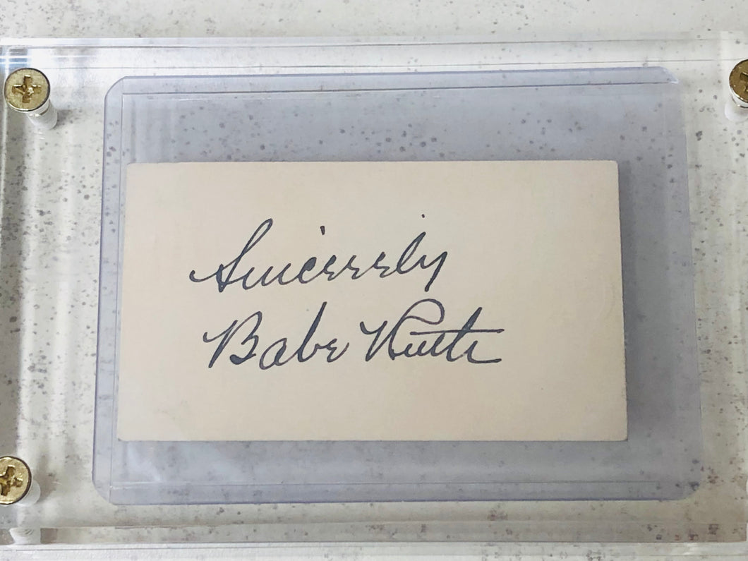 1923 MVP Babe Ruth Signed Cut Guaranteed Authentic WPK