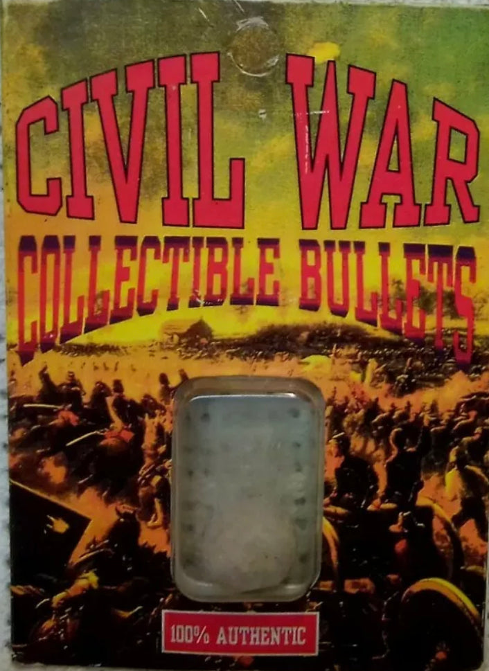 1861-1865 Vintage Authentic Civil War Collectible Bullet Excavated