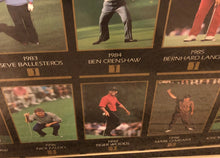 Load image into Gallery viewer, 1997 Grand Slam Ventures Tiger Woods – Framed Uncut Sheet