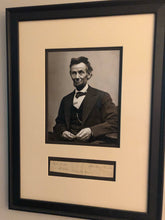 Load image into Gallery viewer, 1861 - 1865 Abraham Lincoln In Office Cut PSA
