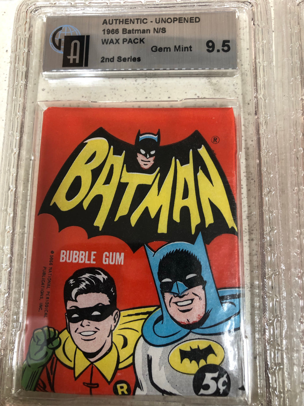 1966 GAI 9 Batman 1st Series Wax Pack