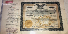Load image into Gallery viewer, 1923 Ty Cobb Signed X2 Stock Certificate Authenticated
