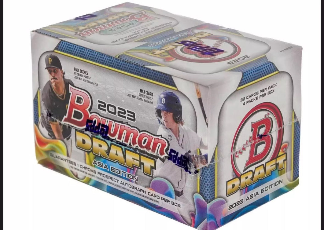 2023 Topps Bowman Draft Baseball Asia Exclusive Factory Sealed Hobby Box SKENES!