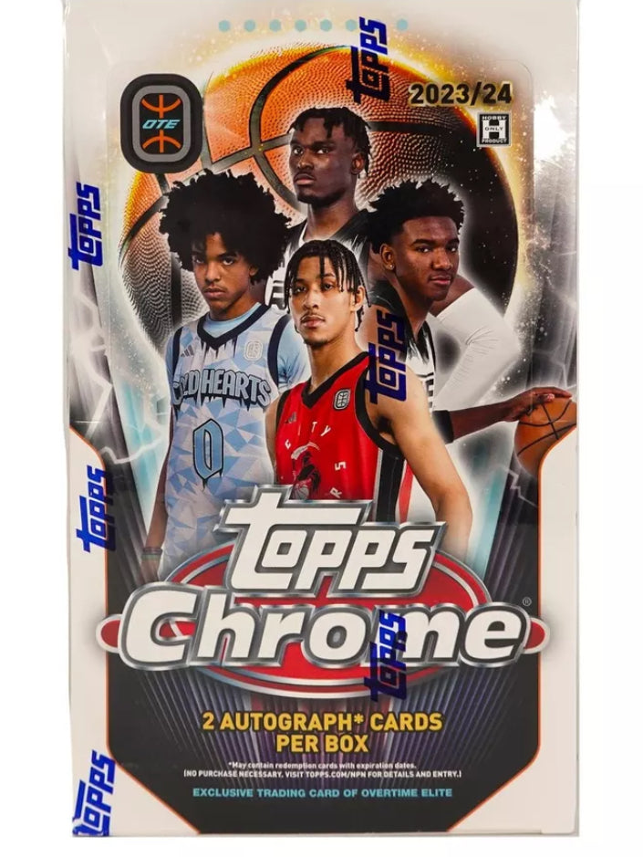 2023/24 TOPPS CHROME OVERTIME ELITE BASKETBALL HOBBY BOX