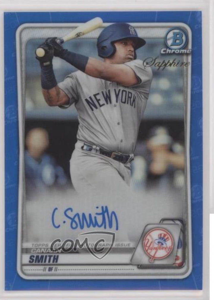 2020 Bowman Chrome Sapphire Edition Prospect Canaan Smith-Njigba Smith Auto