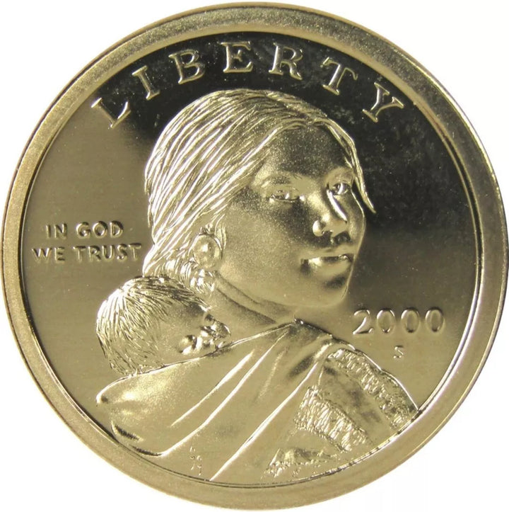 2000 S Sacagawea/Native American Dollar Deep Cameo Gem Proof