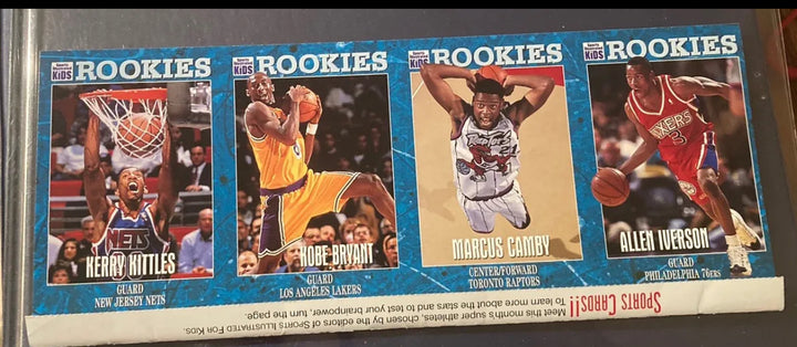 Kobe Bryant Rookie Card SI For Kids Sports Illustrated RC Lakers Uncut 1996-97