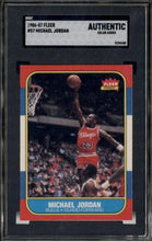 Load image into Gallery viewer, 1986-87 Fleer #57 Michael Jordan RC Rookie SGC Authentic
