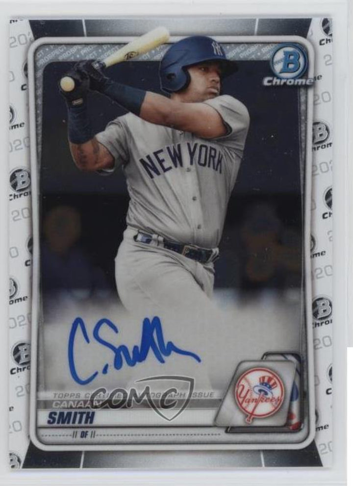 2020 Bowman Chrome Prospects Auto Canaan Smith-Njigba Canaan Smith #CPA-CS Auto