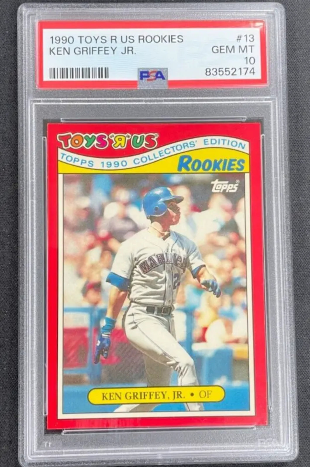 1990 Toys R Us Ken Griffey Jr Rookie PSA 10 Gem Mint #13 Topps Collectors RC