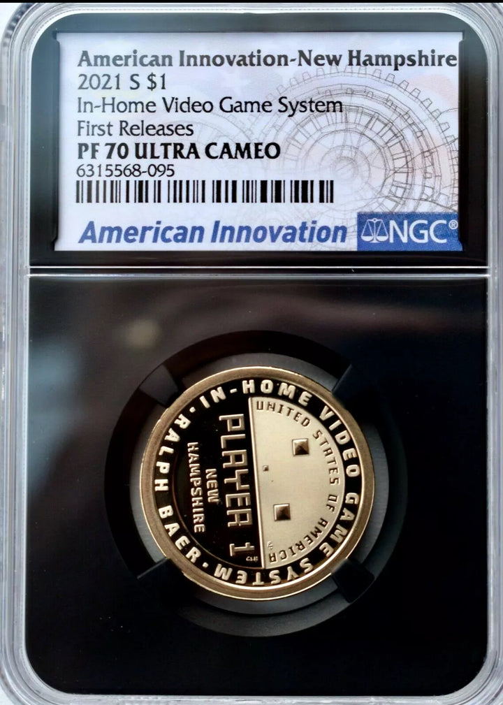 2021 S $1 NH NGC PF70 PROOF AMERICAN INNOVATION DOLLAR US