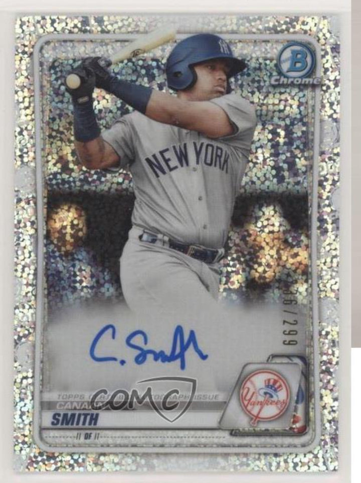 2020 Bowman Chrome Prospects Speckle Refractor Canaan Smith-Njigba Smith Auto