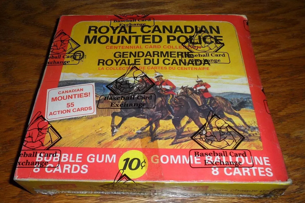 1973 O-Pee Chee Royal Canadian Mounted Police Unopened Wax Box 36 Packs BBCE