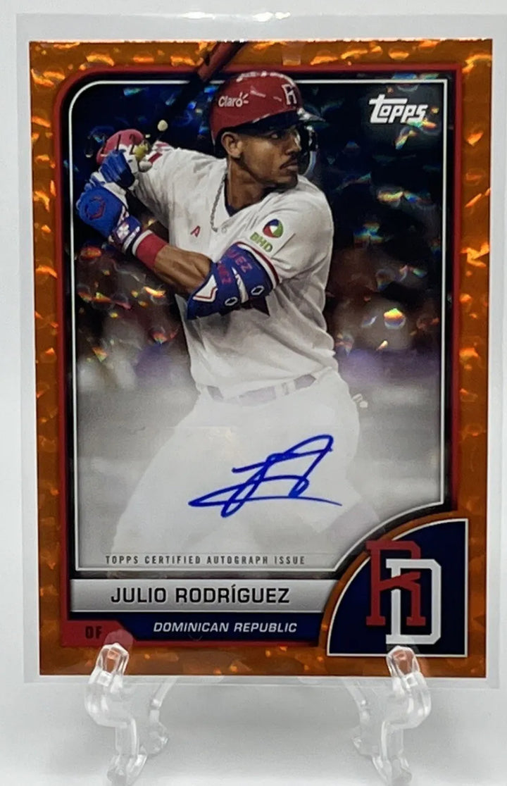 Topps 2023 World Baseball Classic Julio Rodriguez Auto /25 WBC - Mariners - DR