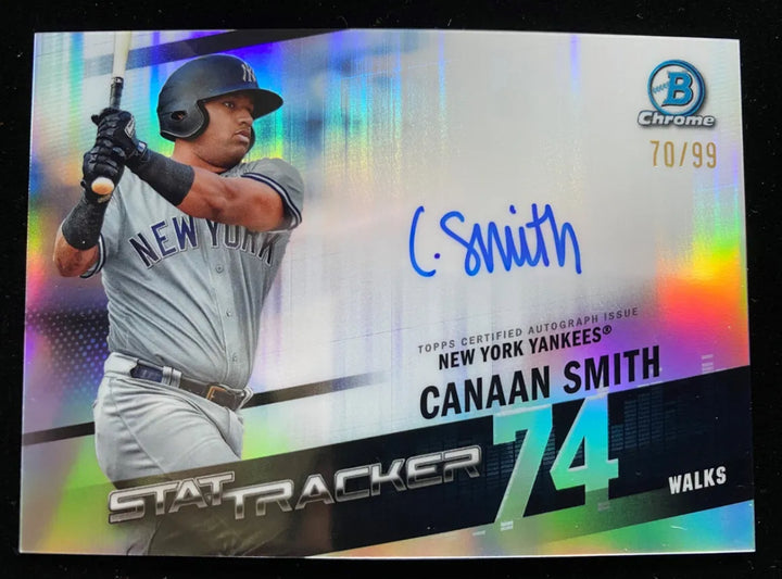 2020 Bowman Chrome CANAAN SMITH-NJIGBA Rookie AUTO REFRACTOR #/99 Pirates RC SP