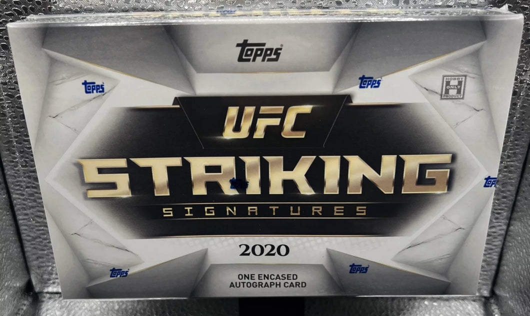 2020 Topps UFC Striking Signatures Hobby Box New Sealed - Encased Auto Guarentee