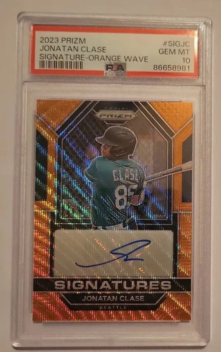 2023 Prizm psa 10 /50 Jonatan Clase Signatures Auto SIG-JC orange