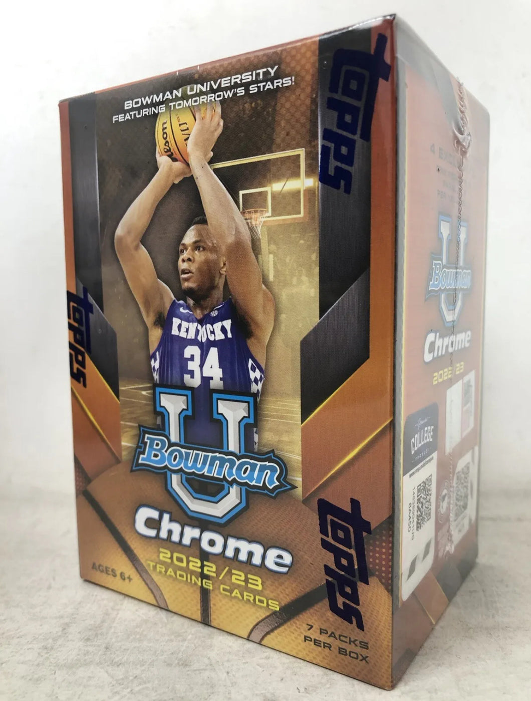 2023 Topps Bowman Chrome University Basketball Blaster Box - Wembanyama Auto!