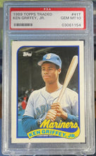 Load image into Gallery viewer, 1989 Topps Traded #41T Ken Griffey Jr  RC Rookie Card PSA 10 GEM MINT
