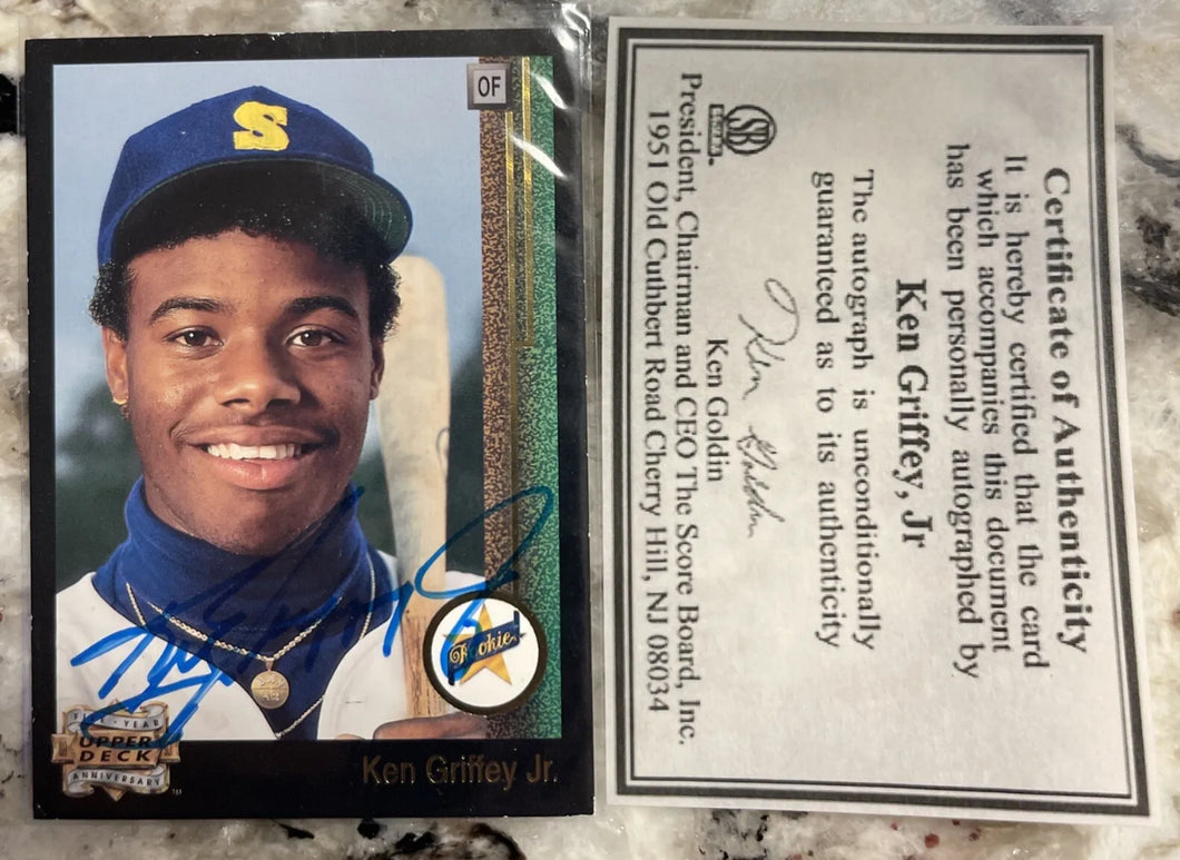 Upper Deck 1993 Ken Griffey Jr. 5Th Year Anniversary Rookie Autograph