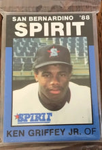 Load image into Gallery viewer, 1988 SEALED Best San Bernardino Spirit Baseball Card Team Set Ken Griffey Jr. RC
