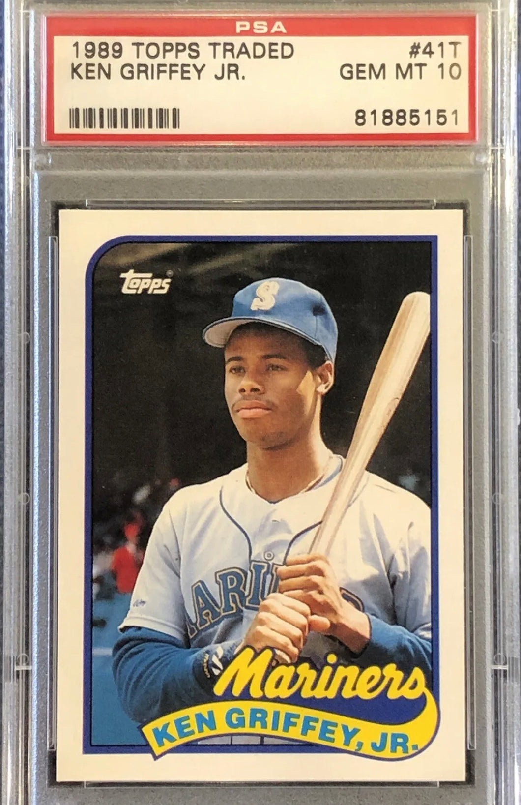 1989 Ken Griffey Jr Topps Traded RC #41T PSA 10