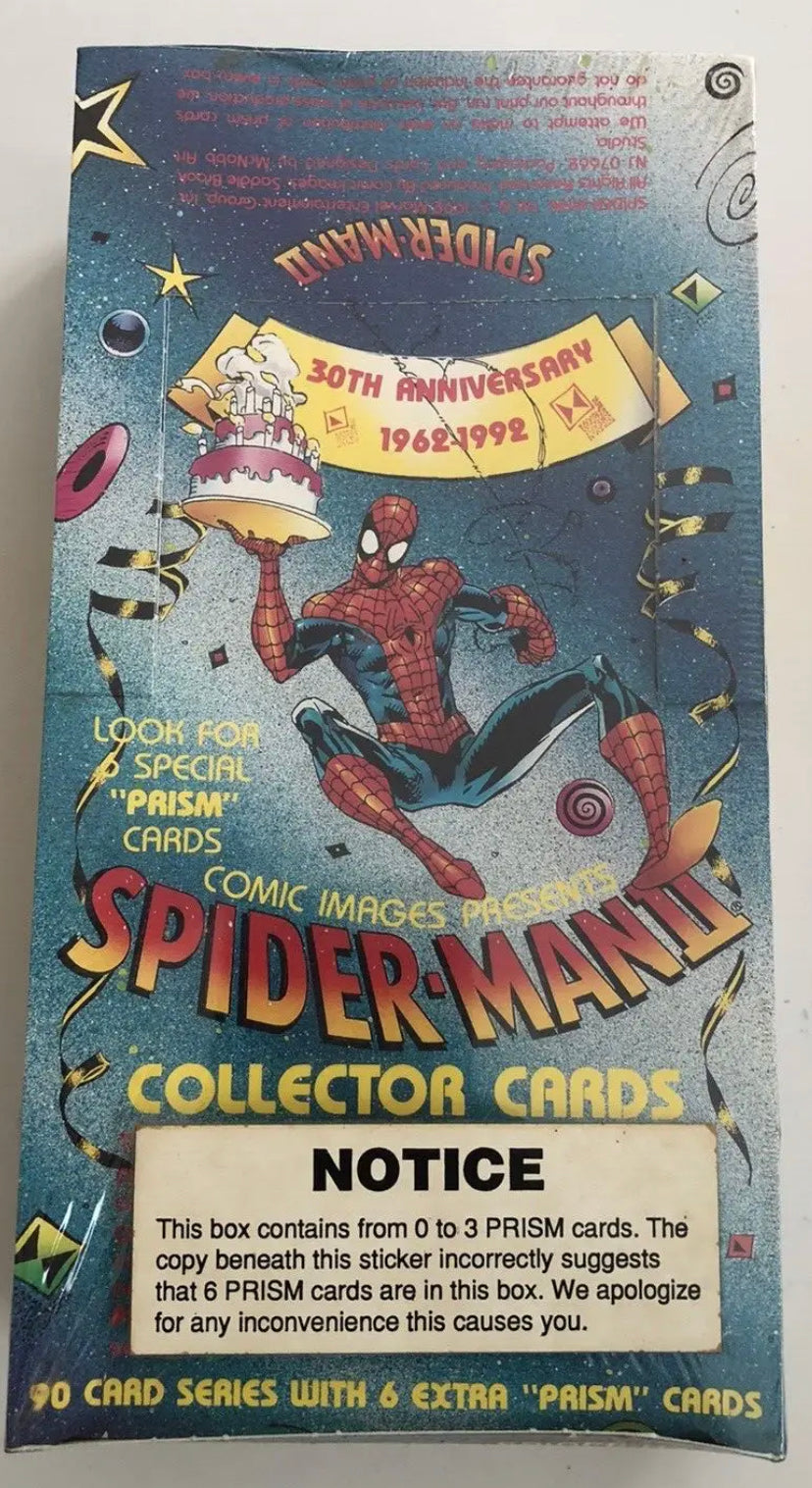 1992 COMIC IMAGES SPIDER-MAN ll 30TH ANNIVERSARY FACTORY SEALED TRADING CARD BOX