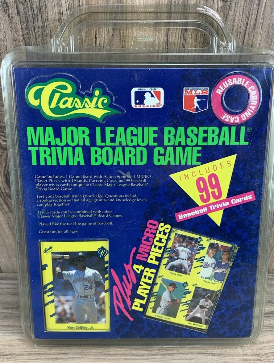 Classic MLB Major League Baseball Trivia Board Game 1990 Ken Griffey Jr