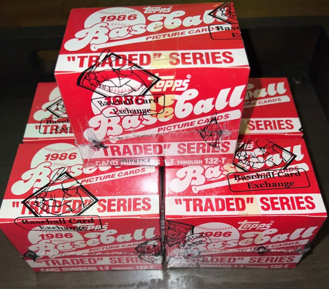 1986 Topps Traded Baseball Factory Sealed Set BBCE Wrapped Tape Intact