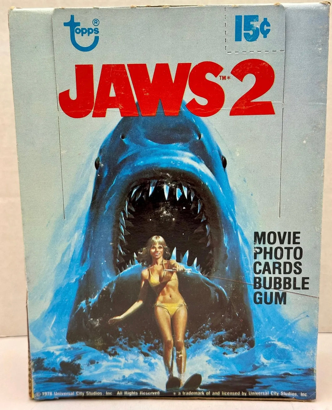 1978 Topps Jaws 2 The Movie Vintage FULL 36 CT Pack Trading Card Box Wax