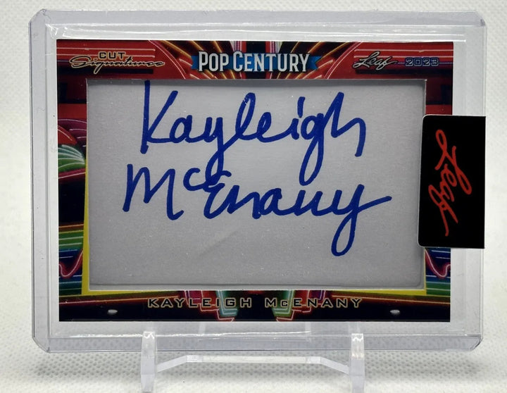 2023 LEAF POP CENTURY STAR CUT SIGNATURES AUTO KAYLEIGH MCENANY SSP