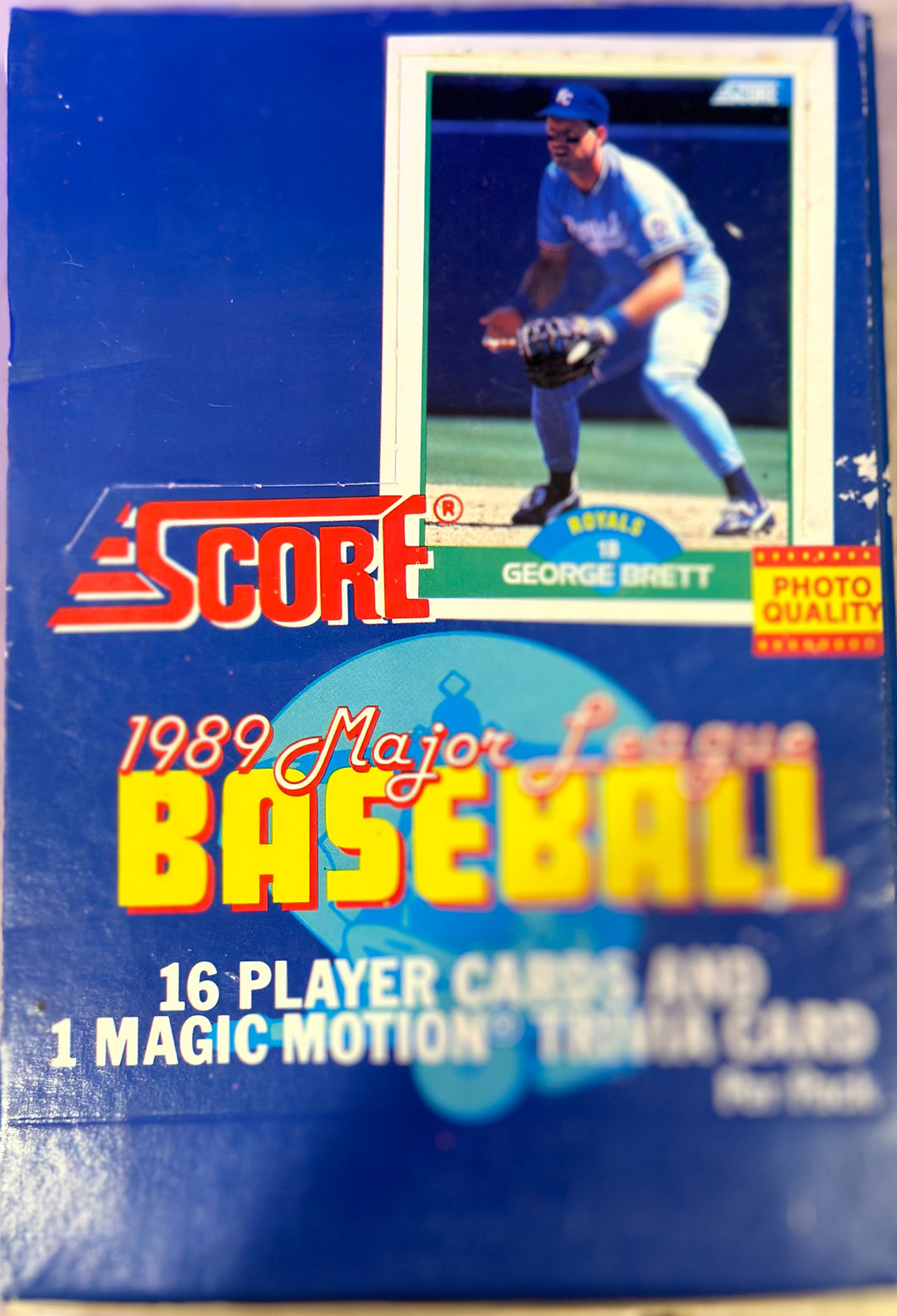 1989 Score Baseball Wax Box From Case With 36 Unopened Sealed Packs.