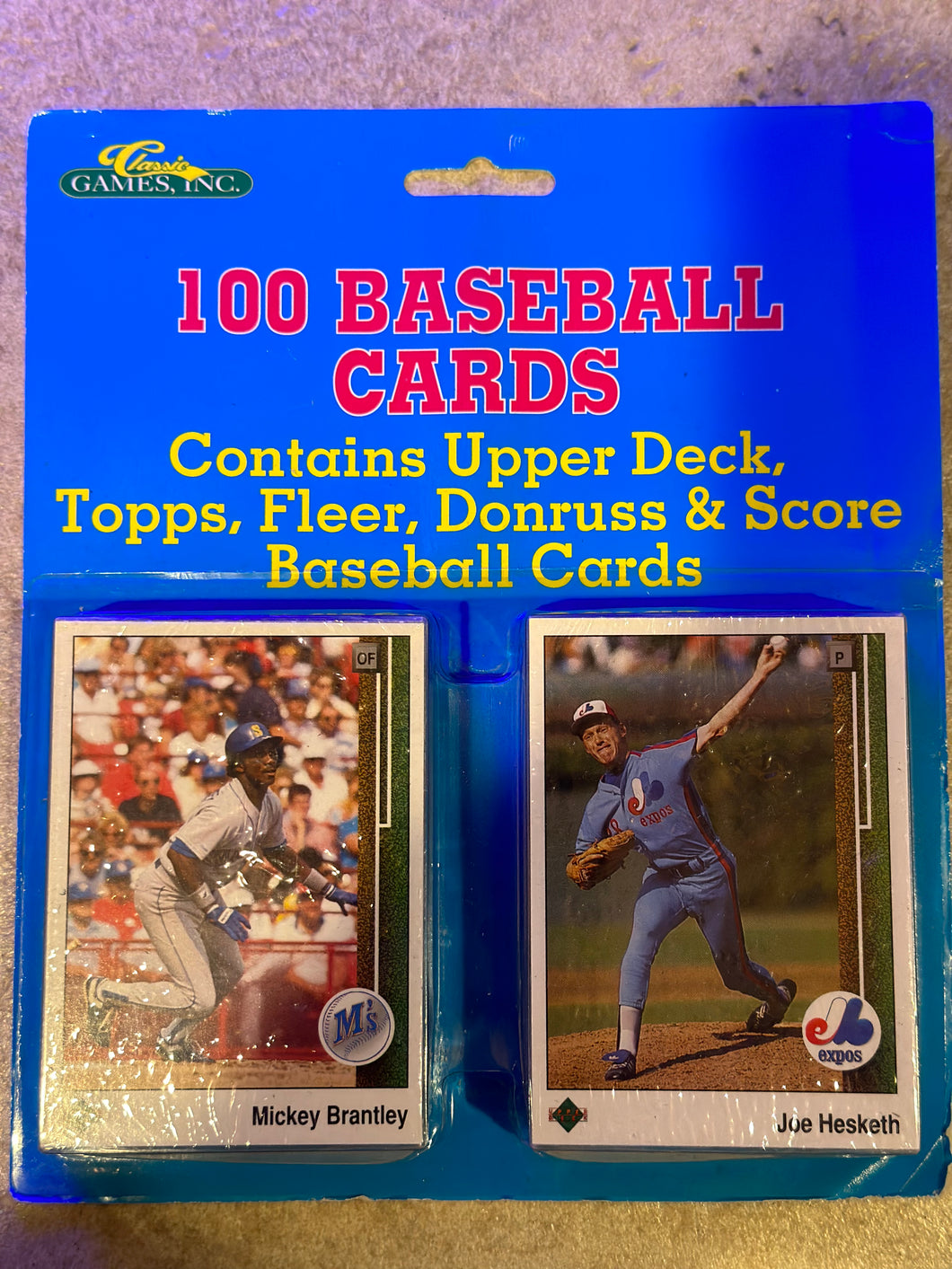 1990 Baseball Cards 100ct