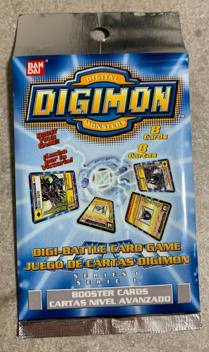 Digimon Cards Digi-Battle Series 1 Booster Long Pack Sealed New English