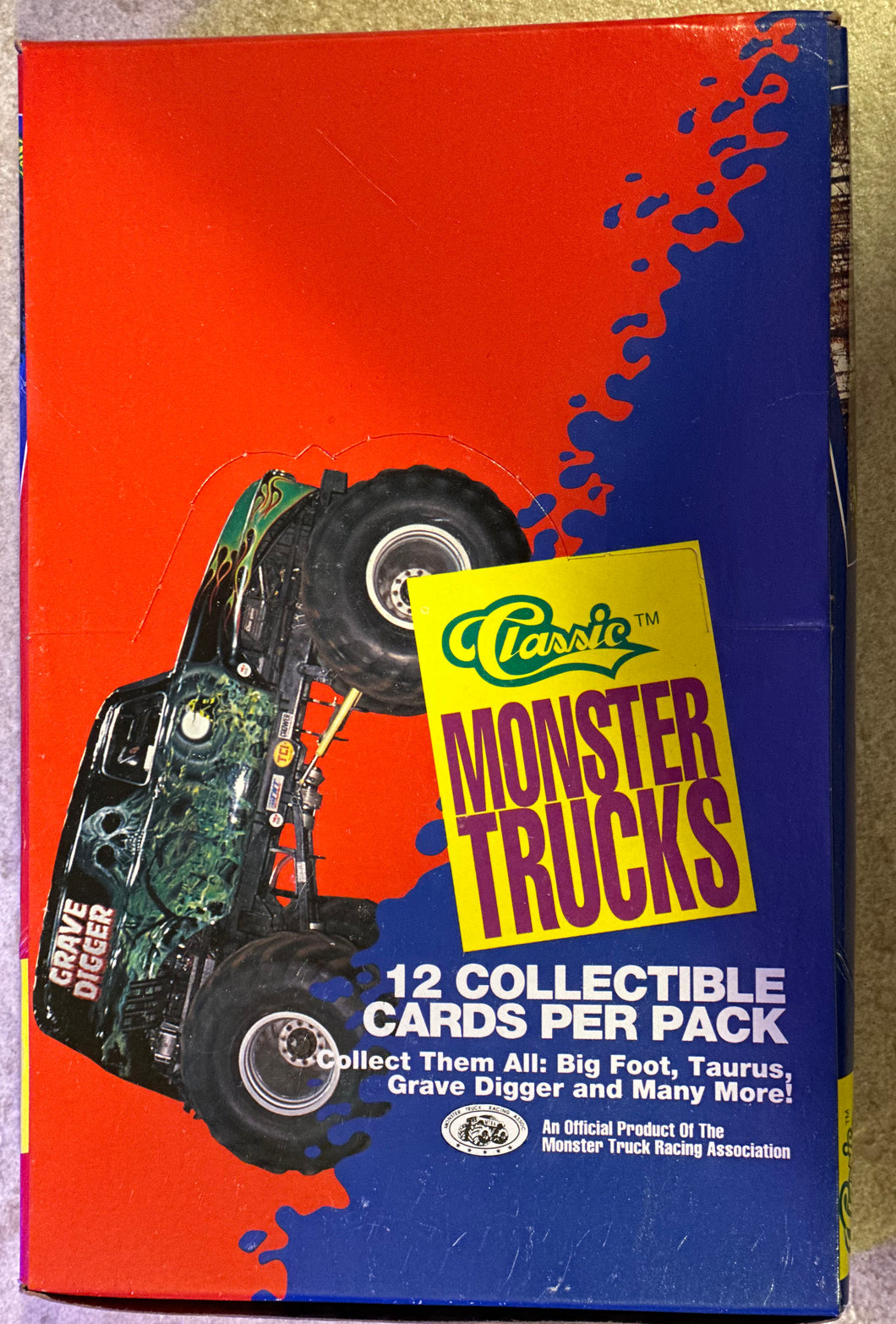 1990 Classic Monster Trucks Wax Box