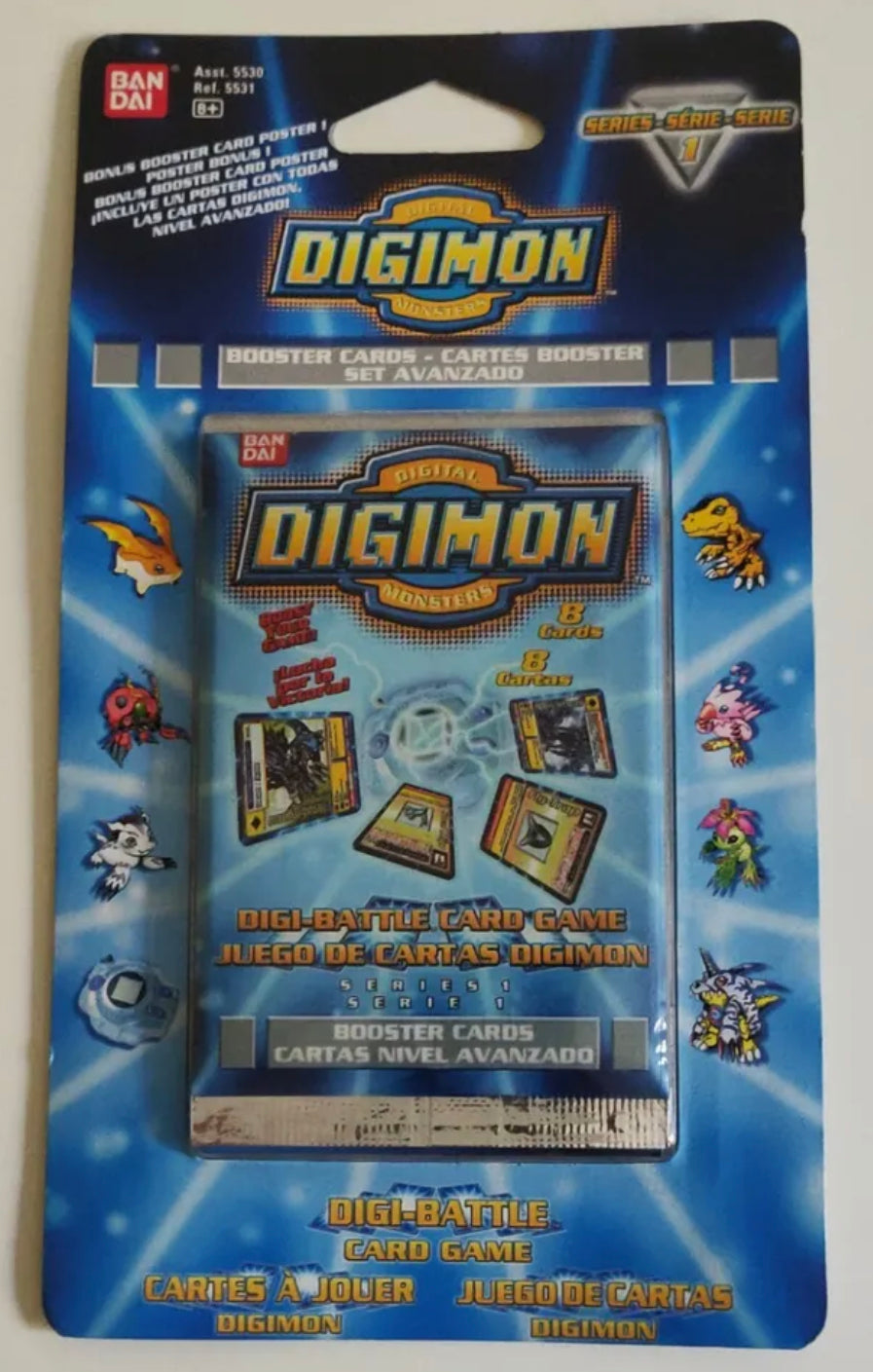 Bandai Digimon Series 1 Digi-Battle Card Game Booster Pack NEW SEALED ...