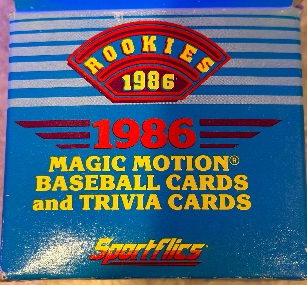 1986 Sportflics 50 Card Rookies Set Barry Bonds, Bo Jackson & Canseco Rookies