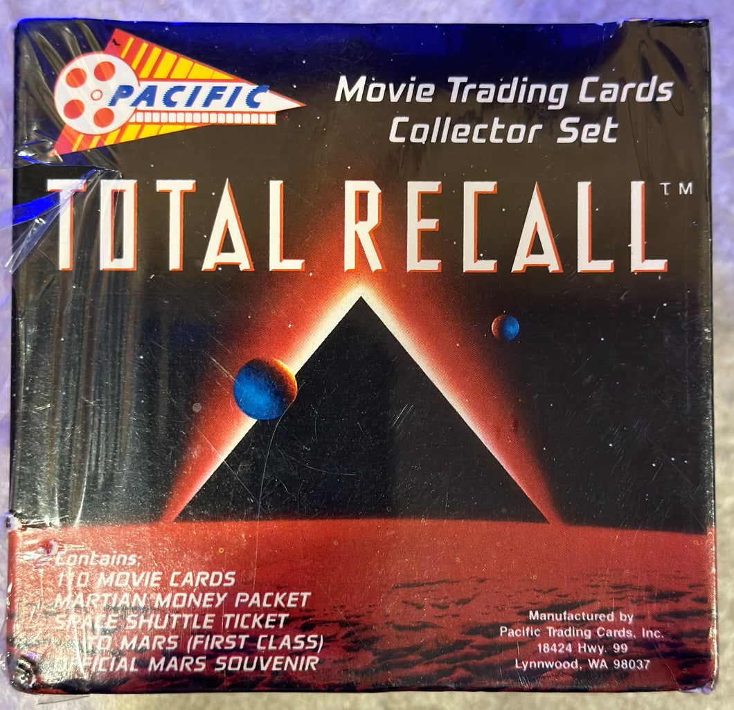 1990 TOTAL RECALL Complete Movie 101 Trading Card Set Martian Money Mars Rock