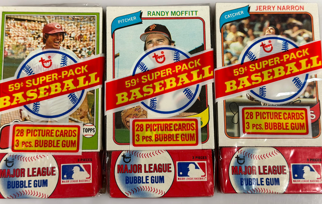 1980 Topps Baseball Cello Pack Unopened