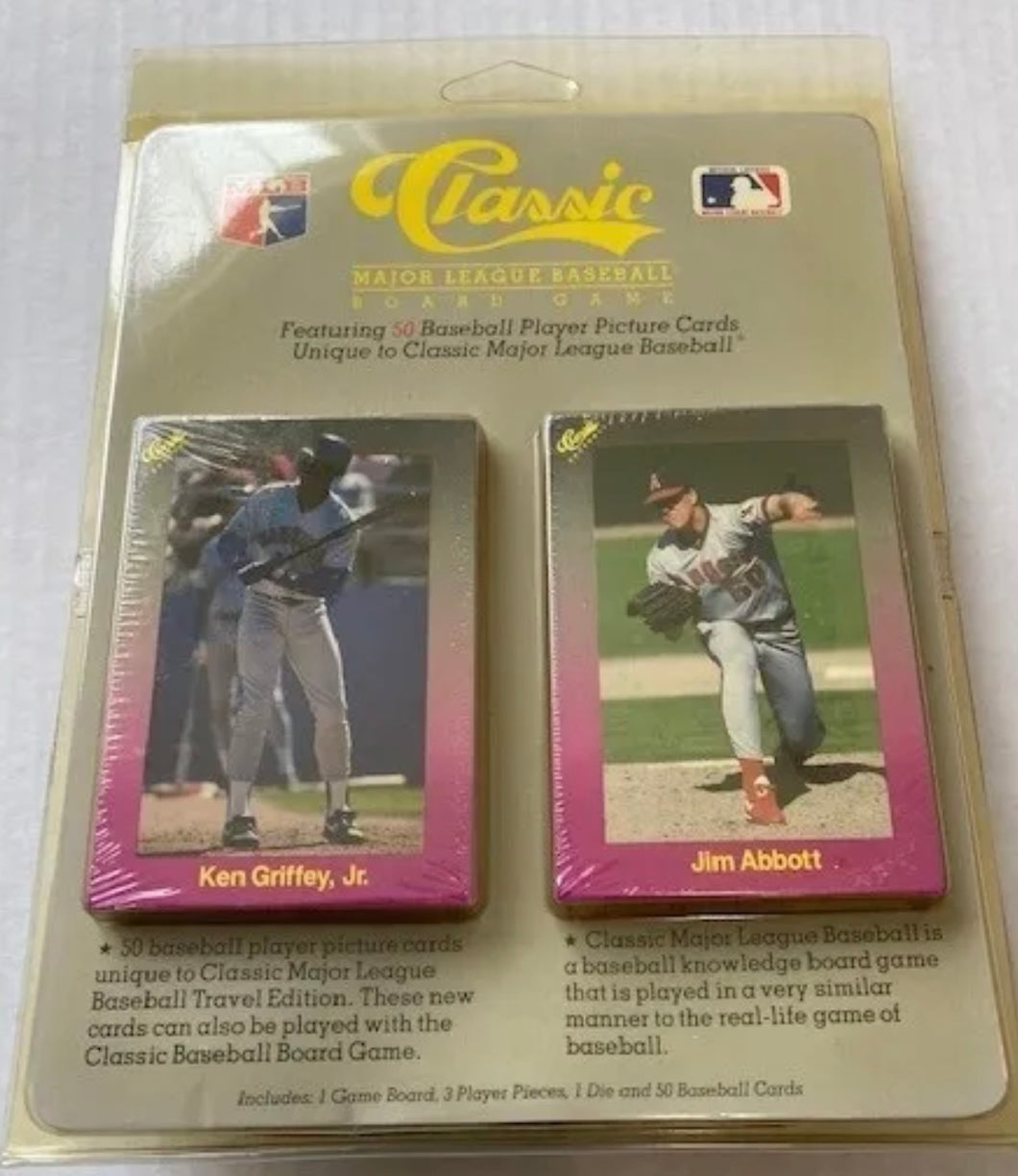 1989 Classic Purple MLB Baseball Board Game 50 Cards Factory  Set Griffey Jr RC