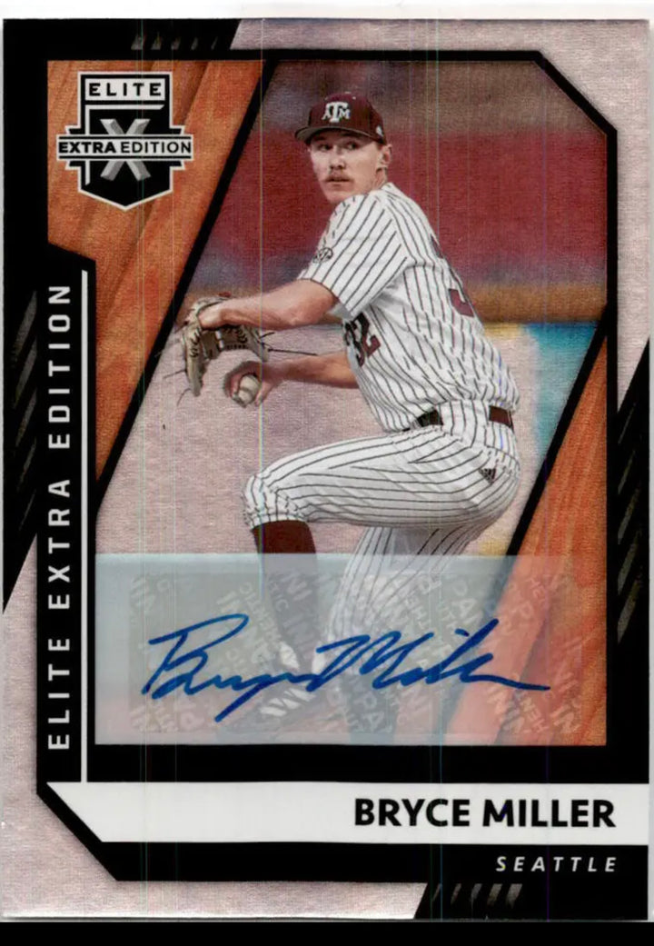 2021 Panini Elite Extra Edition Baseball  Bryce Miller #113 Signatures