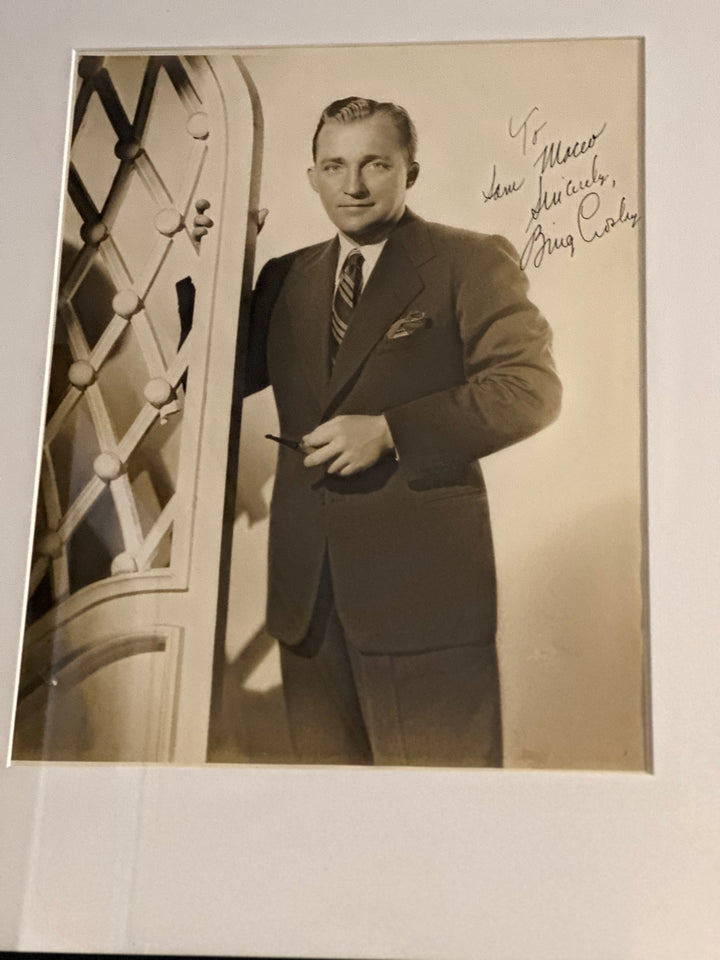 Bing Crosby Signed 11x14 Photo