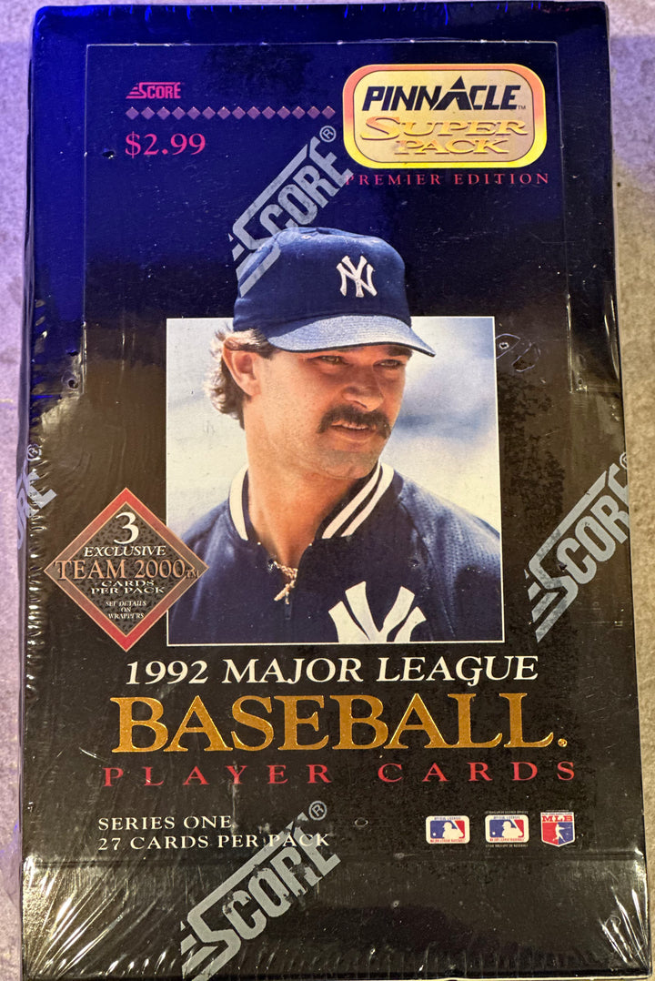 1992 Pinnacle Baseball Series 1 Super Pack Sealed Box 16 Packs Thome Ramirez RC