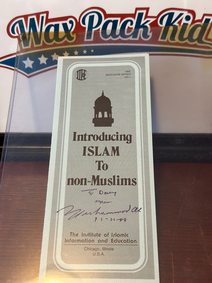 Muhammad Ali Signed introducing Islam
